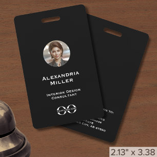 Tarjeta De Identificación Identificación fotográfica del personal del logoti