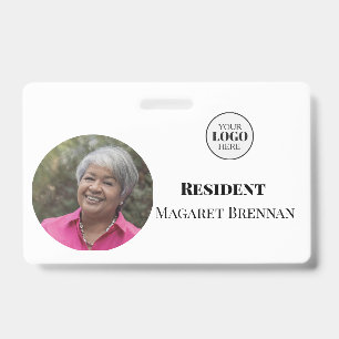 Tarjeta De Identificación Identificación fotográfica para residentes de cuid