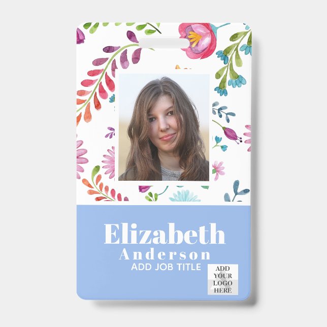 Tarjeta De Identificación IDENTIFICACIÓN FOTOGRÁFICA - Pase VIP de Empleado  (Parte frontal)