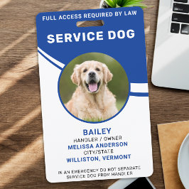 Tarjeta De Identificación Identificación Fotográfica Personalizada de Perro 