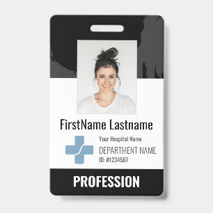 Tarjeta De Identificación Identificación fotográfica personalizada para médi
