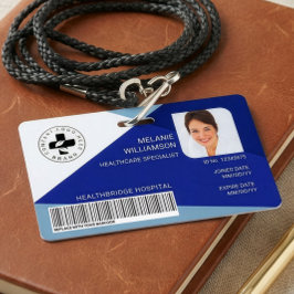 Tarjeta De Identificación Identificación médica hospitalaria de empleado con