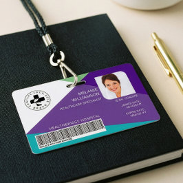 Tarjeta De Identificación Identificación médica hospitalaria para empleados 