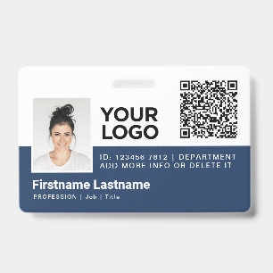 Tarjeta De Identificación Identificación moderna personalizada de empleado c