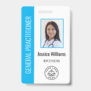 Tarjeta De Identificación Identificación personalizada con logotipo y foto d