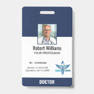 Tarjeta De Identificación Identificación personalizada de empleado de hospit