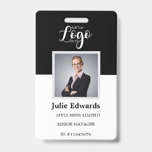 Tarjeta De Identificación Identificación personalizada de empleados con foto