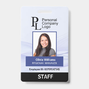 Tarjeta De Identificación Identificación personalizada de empresa vertical a