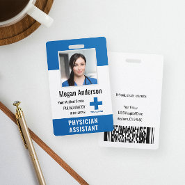 Tarjeta De Identificación Identificación personalizada de logotipo y foto de