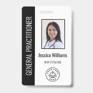 Tarjeta De Identificación Identificación personalizada del empleado médico c