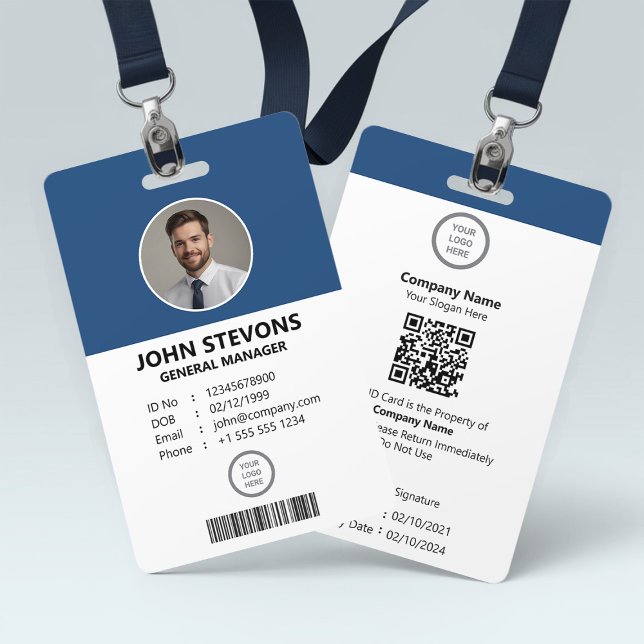 Tarjeta De Identificación Identificación profesional del empleado de Persona (Subido por el creador)