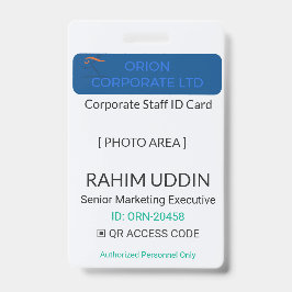 Tarjeta De Identificación Identificación Profesional Insignia del Lugar de T