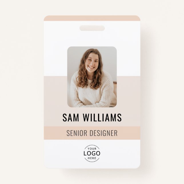 Tarjeta De Identificación Identificación simple del personal de la empresa M (Anverso)