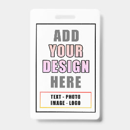 Tarjeta De Identificación Identificador de evento de Office personalizado de