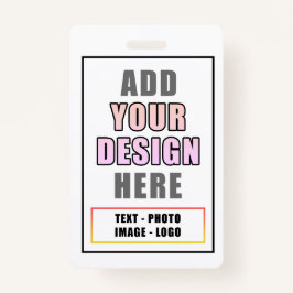 Tarjeta De Identificación Identificador de evento de Office personalizado de