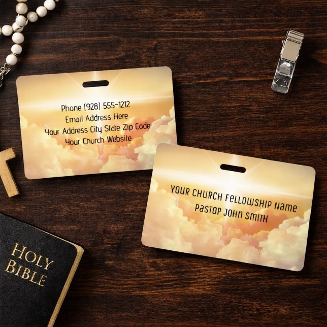Tarjeta De Identificación Iglesia Cristiana Nube Celestial  (Subido por el creador)