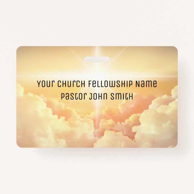 Tarjeta De Identificación Iglesia de la Nube Celestial Cristiana (Anverso)