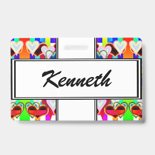 Tarjeta De Identificación Ilusión de los Corazones por Kenneth Yoncich