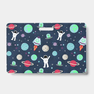 Tarjeta De Identificación Ilustracion de patrón de espacio