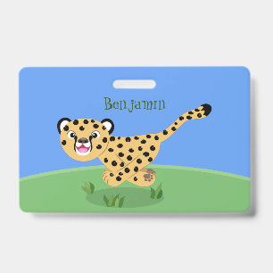 Tarjeta De Identificación Ilustracion de personalizado con queso lindo