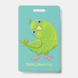 Tarjeta De Identificación Ilustracion de personalizado de paracaídas verde l