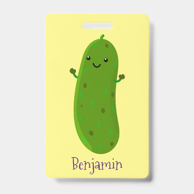 Tarjeta De Identificación Ilustracion de personalizado de piquetes alegres (Front)