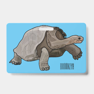 Tarjeta De Identificación Ilustración de tortuga de Galápagos de dibujos ani