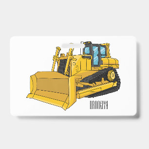 Tarjeta De Identificación Ilustracion personalizado Bulldozer