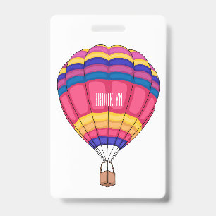 Tarjeta De Identificación Ilustracion personalizado de globo aerostático