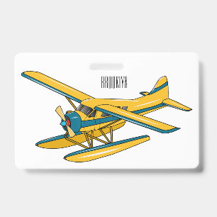 Tarjeta De Identificación Ilustracion personalizado de hidroavión