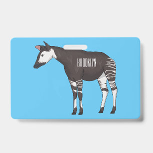 Tarjeta De Identificación Ilustracion personalizado de Okapi
