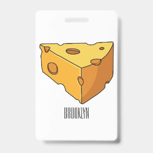 Tarjeta De Identificación Ilustracion personalizado de queso