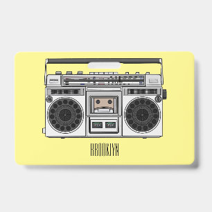 Tarjeta De Identificación Ilustracion personalizado de radio