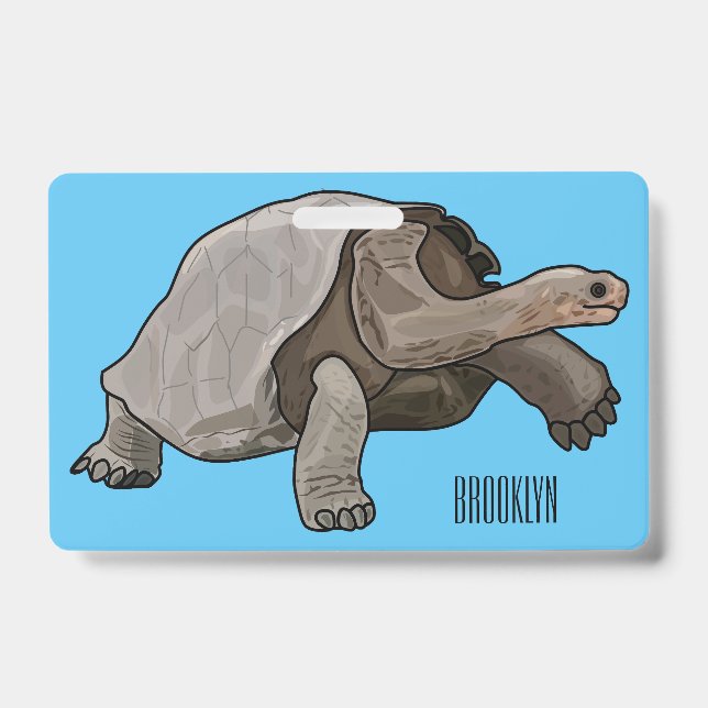 Tarjeta De Identificación Ilustracion personalizado de tortugas de Galápagos (Anverso)
