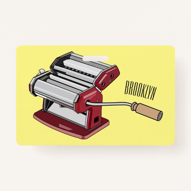 Tarjeta De Identificación Ilustracion personalizado fabricante de pasta (Anverso)