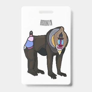 Tarjeta De Identificación Ilustracion personalizado Mandrill