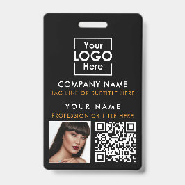 Tarjeta De Identificación Impresión de código QR de foto de ID de empleado p