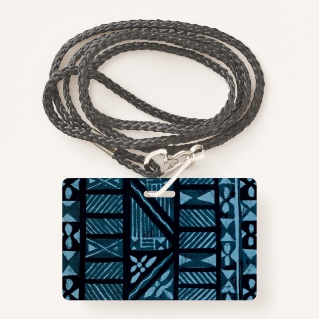 Tarjeta De Identificación Impresión hawaiana (Anverso son cordón)