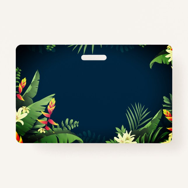 Tarjeta De Identificación Impresión hawaiana (Anverso)