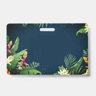 Tarjeta De Identificación Impresión hawaiana