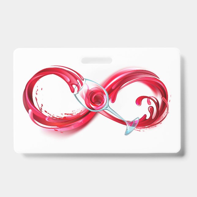 Tarjeta De Identificación Infinity with Red Wine (Parte frontal)