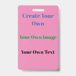 Tarjeta De Identificación insignia