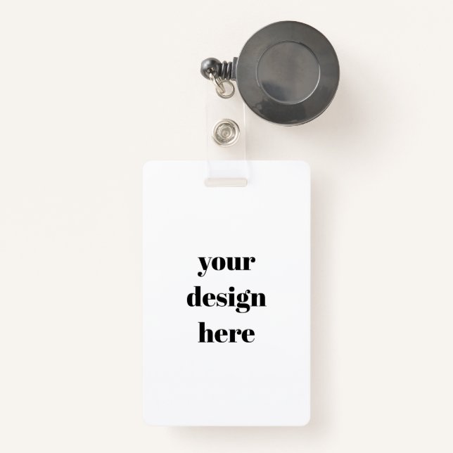 Tarjeta De Identificación Insignia (Anverso retráctil)