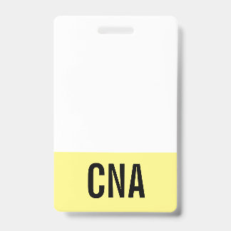 Tarjeta De Identificación Insígnia amarilla de CNA de doble cara