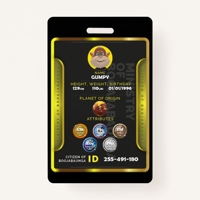 Tarjeta De Identificación Insignia ciudadana  (Anverso)