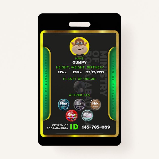 Tarjeta De Identificación Insignia ciudadana  (Anverso)