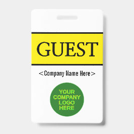Tarjeta De Identificación Insignia clásica de la "HUÉSPED"