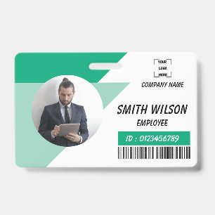 Tarjeta De Identificación Insígnia comercial de identificación de foto perso