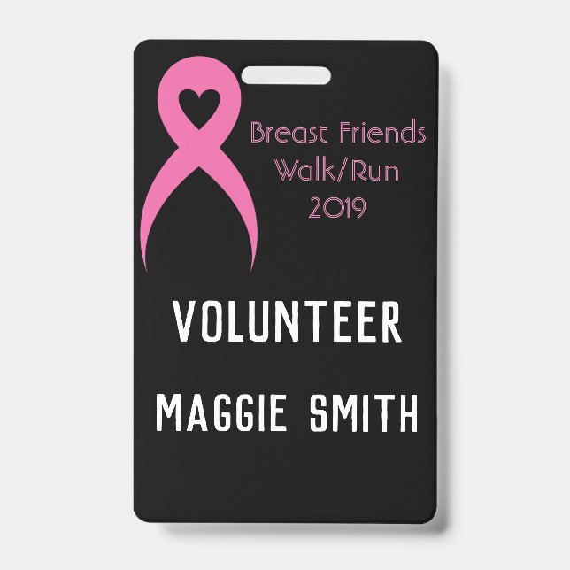 Tarjeta De Identificación Insignia completamente adaptable (Parte frontal)