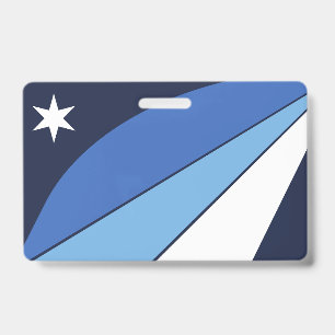 Tarjeta De Identificación Insígnia con la bandera de Columbia, SC